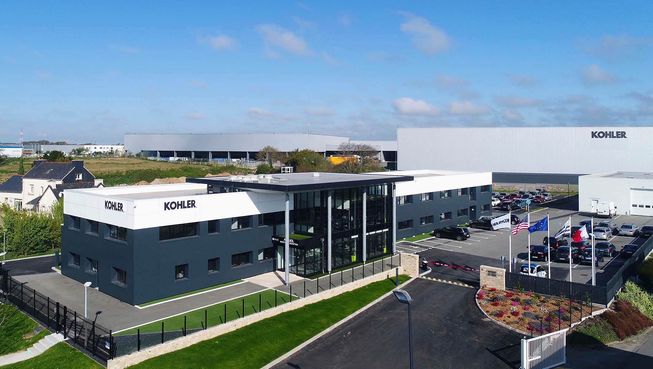 le siège social et l'usine de Kohler ps emea basés à Brest